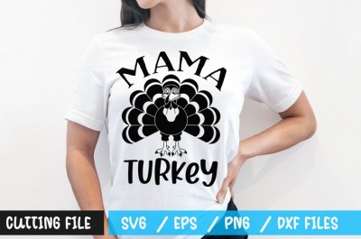 Mama turkey t-shirt design