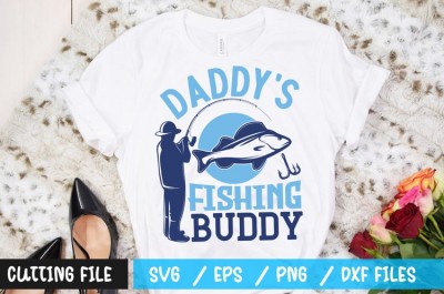 Daddys Fishing Buddy t-shirt design