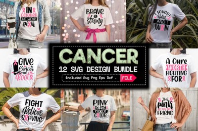 Cancer Awareness SVG Bundle SVG