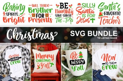 Holiday Christmas SVG Bundle