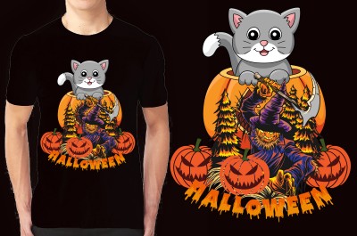 Halloween Sublimation T-shirt Design