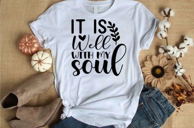 It is well with my soul t-shirt design for commercial use