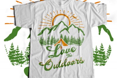 Love the outdoors T-shirt Design