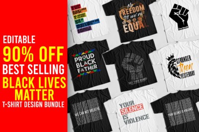 Black Lives Matter T-shirt Design Bundle